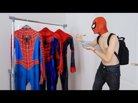 SPIDER-MAN Daily Problems in Real Life || Spider-Man Late for School Routine!