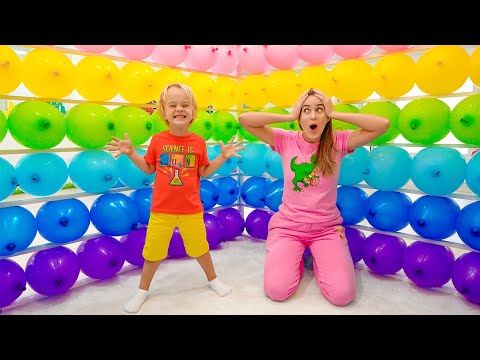 Крис и Мама Куб Челлендж с воздушными шариками и другие веселые истории для детей