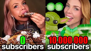Mukbangers first vs MOST RECENT VIDEO...