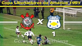 Corinthians 4 x 1 Bella Vista-URU -  29 / 03 / 1991 - Copa Libertadores da América