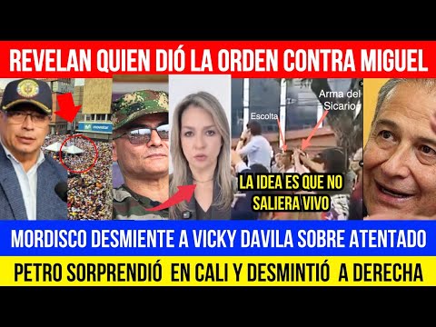 TENTAD0 CONTRA MIGUEL SALIÓ MAL.REVELAN NOMBRES. VICKY DESMENTIDA POR MORDISCO.PETRO ARRASO EN CALI