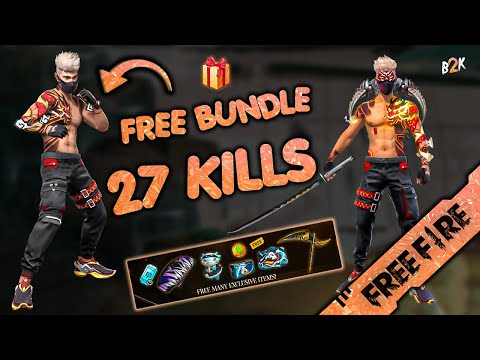 [B2K] BEST FREE BUNDLE | INSANE 27 KILLS! 🔥#freefire #garenafreefire