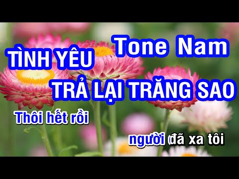 Tình Yêu Trả Lại Trăng Sao (Karaoke Beat) – Tone Nam
