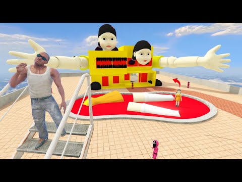 Franklin Found Secret Stairway To "SQUID DOLL" HOUSE In INDIAN BIKE DRIVING 3D