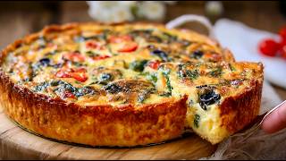 Crispy potato, delicious Mediterranean quiche, no pastry