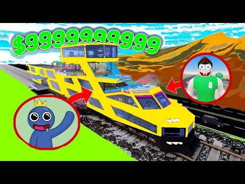 BUILDING THE WORLD BIGGEST MEGA LUXURY TRAIN IN ROBLOX !!