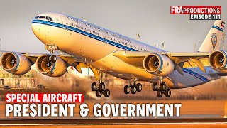 Planespotting HIGHLIGHTS: HUGE Government & World Leaders MILITARY PLANES B747,A340,IL62,TU154,...