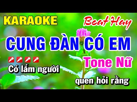 Karaoke Cung Đàn Có Em Tone Nữ [ Beat Hay ] Nhạc Sống | Hoài Phong Organ