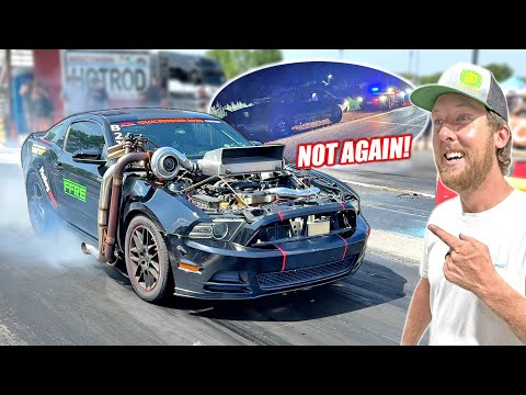 Cheap Racecar Challenge Day 2 - MAJOR Problems For Jackstand & The Mustang Runs FAST!