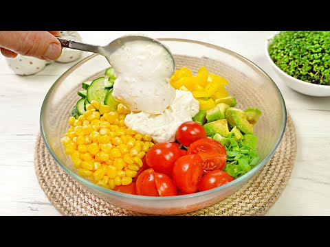 Dieses Rezept kennen nur wenige! Leckeres Rezept für Avocado Tomaten Salat! Gesund und lecker!