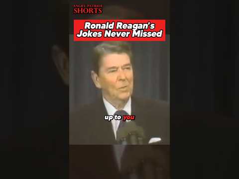 Ronald Reagan’s jokes were real crowd pleasers.