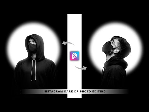 Instagram Dark Black Dp Photo Editing | Picsart Black Photo Editing | Instagram Dp Editing