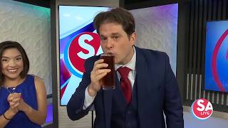 Laugh first. Gasp later. Funny magician takes over the studio