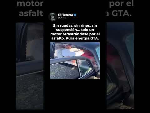 Este auto no tiene ruedas, ni llantas, ni suspensi贸n