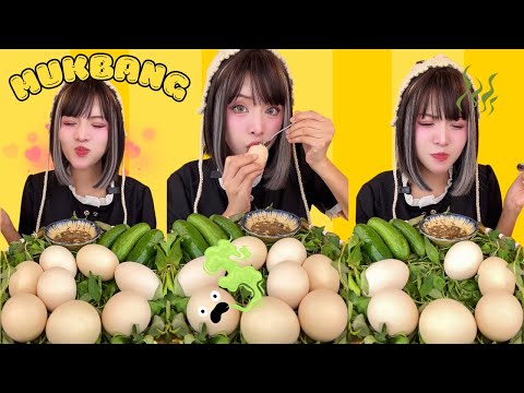 Tóc Vàng mukbang trứng vữa nước nhen bạn ơi!