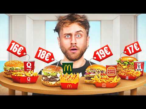 Je teste les MENUS les PLUS CHERS des FAST FOOD 🤔