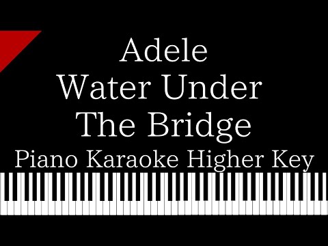 【Piano Karaoke】Water Under The Bridge / ADELE【Higher Key】