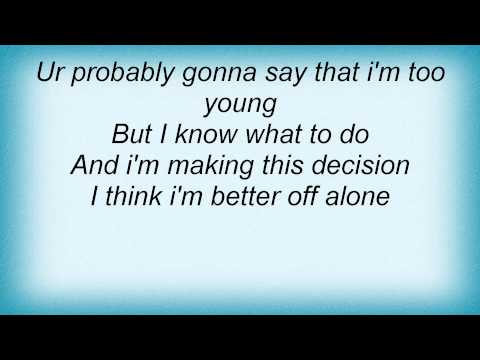 Avril Lavigne - Better Off Alone Lyrics_1