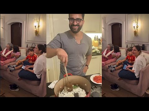 Saif Ali Khan cooking with Saif for family,inside video of Kareena Kapoor's House at  Pataudi Palace