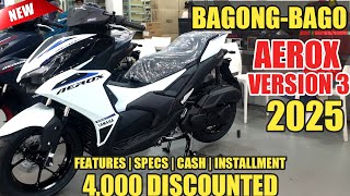 AEROX STANDARD VERSION 3 2025 FEATURES AND SPECS CASH INSTALLMENT