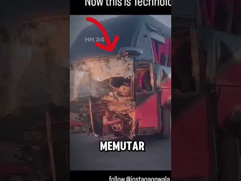 mengendalikan bus yang sudah penyok #shorts #shortsvideo