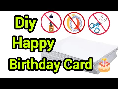 Diy Beautiful Happy Birthday Card || Easy Handmade Birthday Card || Cute Birthday Card #diycard