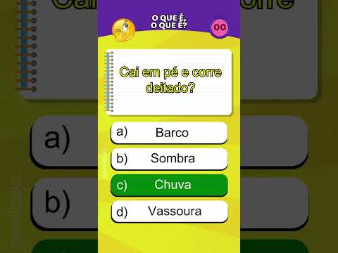 O que é o que é? Charadas para você adivinhar #quiz #charadas