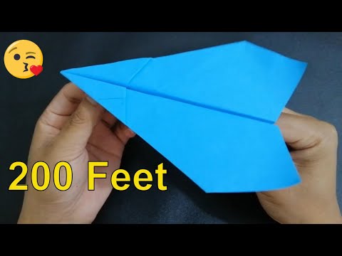 How To Make A Crazy Paper Airplane || How To Fold A Paper Airplane That Flies Far (Full HD)