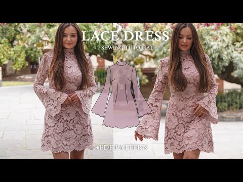 Making a lace dress / SOPHIE dress sewing tutorial + PDF sewing pattern