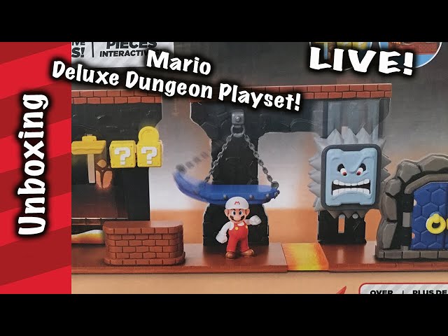 Deluxe Dungeon Mario Playset Unboxing