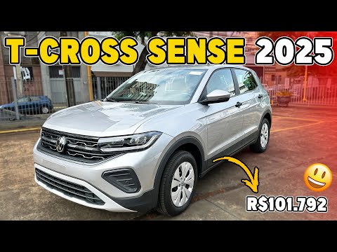 T CROSS SENSE 2025 - Chega Por R$101 792 Bem Equipado e Competitivo!