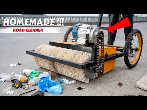 Homemade Road Cleaner machine At Home || Creative Science