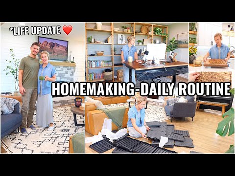 HOMEMAKING DAY IN MY LIFE *life update* | CLEANING & ORGANIZING MOTIVATION | HOMEMAKING 2025
