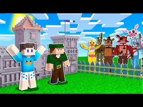 CASTELO VS APOCALIPSE DE ANIMATRONICS NO MINECRAFT! (FIVE NIGHTS AT FREDDY'S)