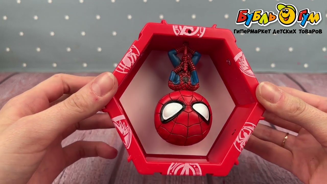 Фигурка коллекционная WOW PODS Marvel Человек-паук с подсветкой - видео
