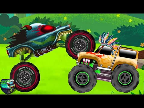 Tribal Adventure + More Cartoon Videos for Kids by Haunted House Monster Truck