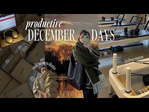 productive december days | finding routine in my new home, small business diaries