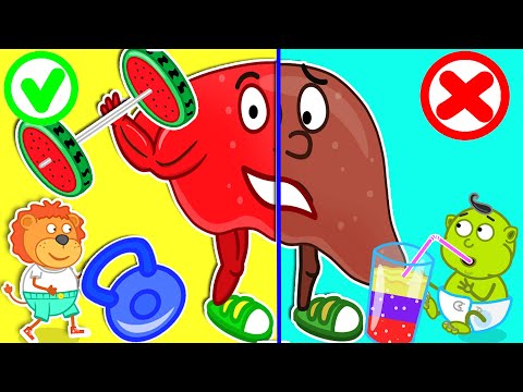 Lion Family | Rescues Talking Broken Liver by Healthy Habits for Kids | Cartoon for Kids