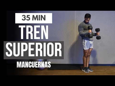 Rutina AVANZADA tren superior con mancuernas 🔥 ejercicios para pecho espalda y brazos