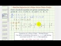 Understanding the Equation of a Plane