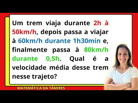 🚆VELOCIDADE MÉDIA COMO VOCÊ NUNCA VIU! @matematicadatamires