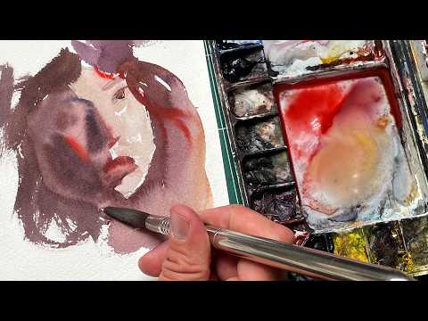 Struggling with Watercolor Portraits? WATCH THIS