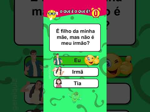 O que é o que é? Charadas para adivinhar #quiz #oqueéoqueé