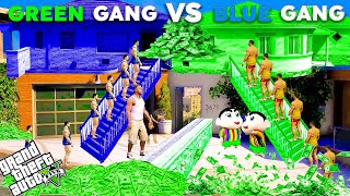 Shinchan Green Gang VS Franklin Blue Gang Ultimate Challenge In GTA 5!
