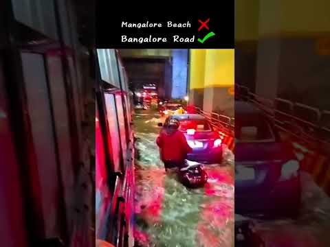 Bengaluru Rains 🌧️ #raininbengaluru #bangaloretraffic #banglore #maddymadhu