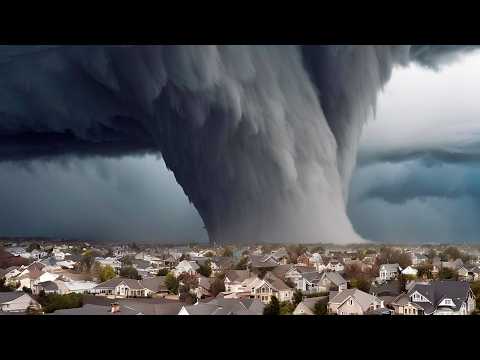 Huge Tornado Hits Thousands of Homes in the US! Shocking Footage