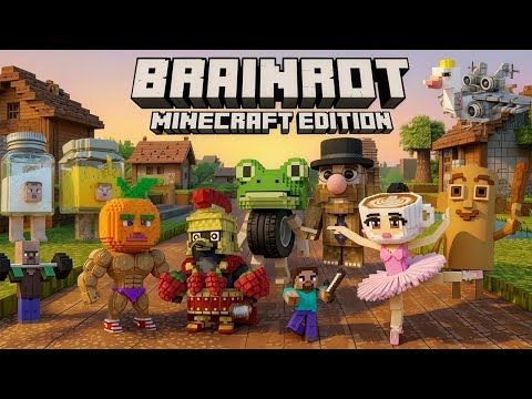 Brainrot Minecraft Official Music Video | Ballerina Cappucina,Tung Tung Tung Sahur,