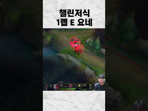 쵸비 르블랑 상대로 1레벨 E를 배우는 요네?