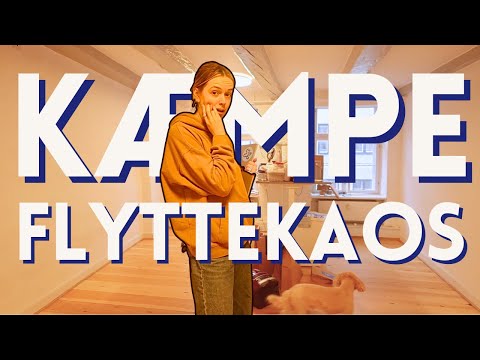 SÅ FLYTTER VI!! Kæmpe kaos flyttevlog - selvfølgelig :) Workvlog