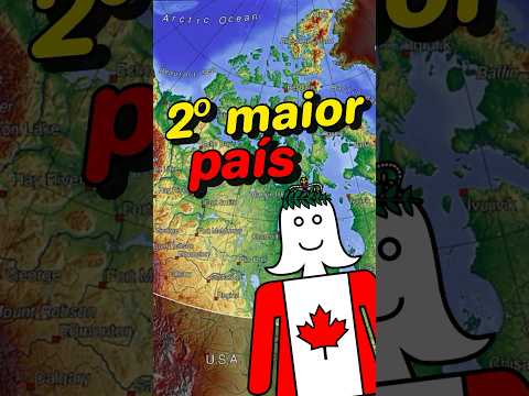 O TAMANHO do Canadá 🇨🇦 #canada #geografia #mapa #curiosidades